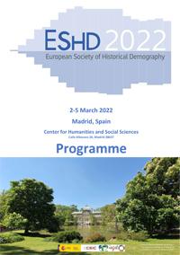 4th Conference Of The European Society Of Historical Demography - ESHD 2022