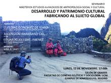 Seminario "Desarrollo y patrimonio cultural. Fabricando al sujeto global"