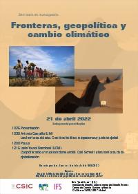 Seminario de Investigación «Fronteras, geopolítica y cambio climático»