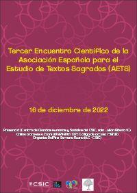Tercer Encuentro Científico de la Asociación Española para el  Estudio de Textos Sagrados (AETS)