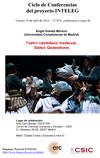 Ciclo de Conferencias del proyecto INTELEG: "Teatro castellano medieval. Status Quaestionis"