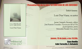 Presentación del libro "La cortesía de los suicidas", de Luis Díaz de Viana (ILLA)