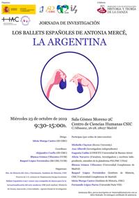 Jornada de investigación Los ballets españoles de Antonia Mercé, La Argentina