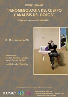 Terceras Jornadas: "Fenomenología del Cuerpo y Análisis del Dolor"