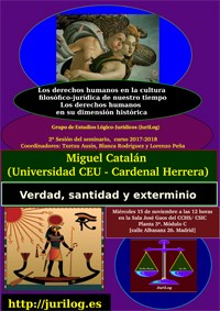 Seminario «Los derechos humanos en su dimensión histórica. Los derechos humanos en la cultura filosófico-jurídica de nuestro tiempo»