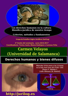 Seminario "Criterios, métodos y fundamentos: Los derechos humanos en la cultura filosófico-jurídica de nuestro tiempo": "Derechos humanos y bienes difusos"