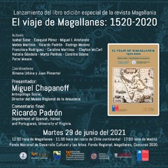 Cartel del evento Lanzamiento del libro "El viaje de Magallanes 1520-2020"