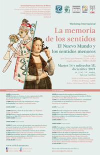 Workshop Internacional "La memoria de los sentidos. El Nuevo Mundo y los sentidos menores"
