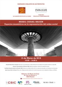 Seminario "Museo, Ciudad, Nación: Espacios museísticos en la representación del orden social