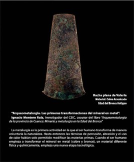 Cartel del evento Conferencia "Arqueometalurgia. Las primeras transformaciones del mineral en metal"