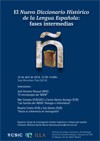 Cartel del evento El Nuevo Diccionario Histórico de la Lengua Española: fases intermedias