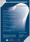 cartel de las jornadas Jornadas de Filosofía "Ortega y el pensamiento moderno"