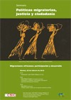 Cartel del seminario Seminario «Políticas migratorias, justicia y ciudadanía»: "Migraciones africanas: participación y desarrollo"