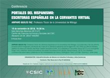 Portales del hispanismo: Escritoras españolas en la Cervantes Virtual