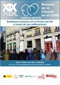 XIX Semana de la Ciencia 2019: Itinerario didáctico "Semblanza histórica de la Puerta del Sol a través de sus edificaciones"