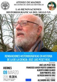 Mesa redonda "Renovaciones historiográficas en historia de la de la ciencia: José Luis Peset Reig"
