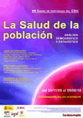 Cartel del curso VII Curso de Postgrado: "La Salud de la Población. Análisis demográfico y estadístico"