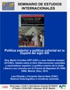 Seminario de Estudios Internacionales: "Política exterior y política colonial en la España del siglo XIX"
