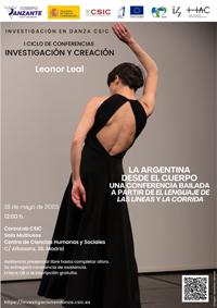 I Ciclo de conferencias de Investigación y Creación: «La Argentina desde el cuerpo. Una conferencia bailada a partir de 'El lenguaje de las líneas' y 'La corrida'»
