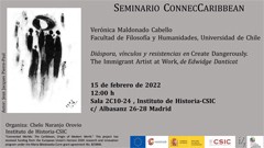 Seminario ConnecCaribbean: «Diáspora, vínculos y resistencias en "Create Dangerously. The Immigrant Artist at Work", de Edwidge Danticat»