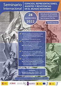 Seminario «Espacios, representaciones, agentes y resistencias en el mundo moderno»