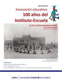 Seminario Innovación educativa: "100 años del Instituto-Escuela"