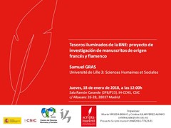 Seminario del Proyecto Scripta Manent: "Tesoros iluminados de la BNE: proyecto de investigación de manuscritos de origen francés y flamenco"