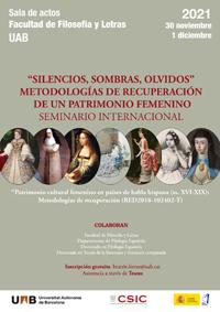 Seminario Internacional “Silencios, Sombras, Olvidos”: Metodologías de recuperación de un patrimonio femenino