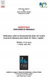 Cartel del seminario Seminario Abierto del Grupo de Estudios Árabes «Trabajos en curso»: "Reflexiones sobre la documentación árabe del Archivo General de Simancas procedente de Túnez y Argelia"