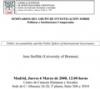 Cartel del seminario Seminario: "Public Accountability and the Public Sphere of International Governance" (CANCELADO)