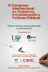 VI Congreso Internacional en Gobierno, Administración y Políticas Públicas (GIGAPP 2015)