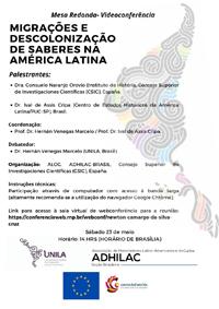 Webminar "Migrações e descolonização de saberes na America Latina"