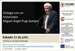 Webinar: "Diálogo con un historiador. Miguel Ángel Puig-Samper"