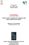 Cartel del seminario Seminario Abierto del Grupo de Estudios Árabes «Trabajos en curso»: "Étude de deux coutumiers de la région de Safi (Maroc, début du XVIe siècle)"