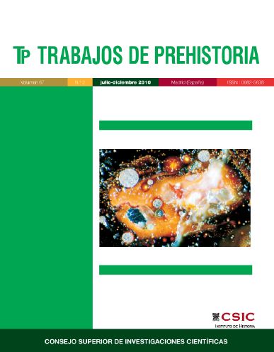 "Trabajos de Prehistoria" publica el Vol. 76, nº 2 de 2019 Portada de la revista